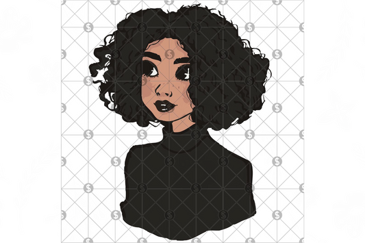 Black Women Svg, Black Afro Woman Svg, Strong Black Woman