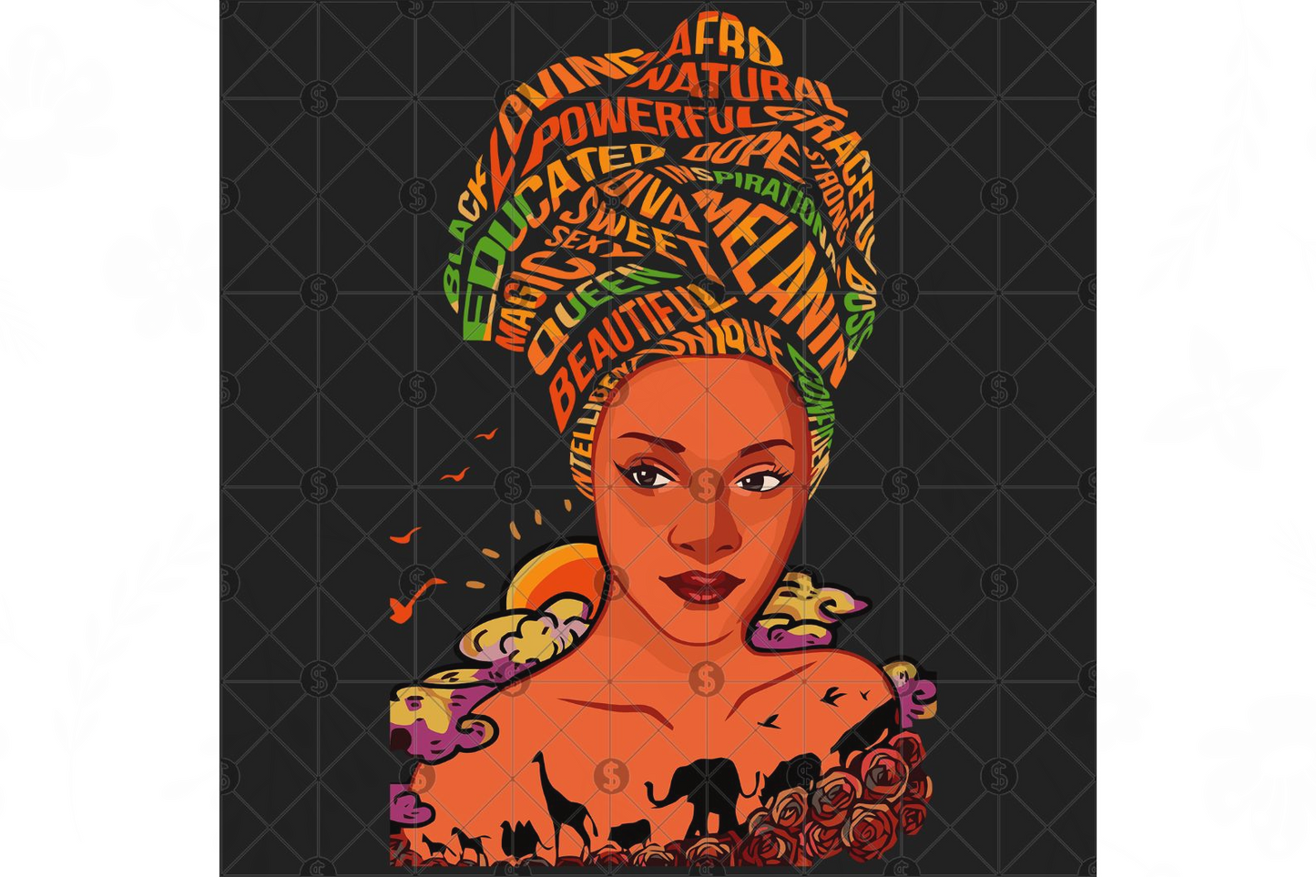 Black Women Svg, Black Afro Woman Svg, Strong Black Woman