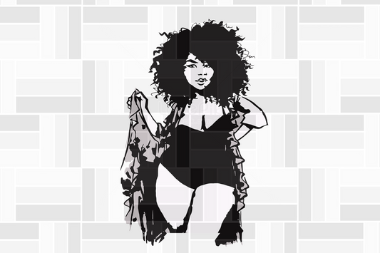 Black Women Svg, Black Afro Woman Svg, Strong Black Woman Svg