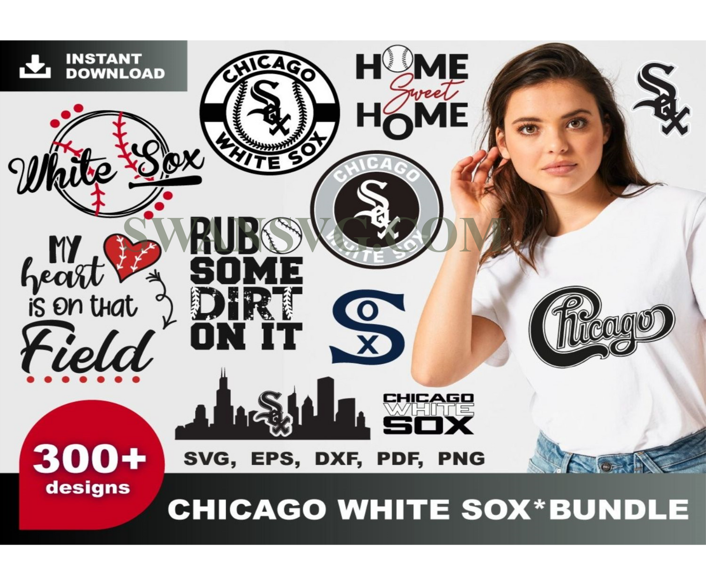 Chicago White Sox Svg, Sport Svg, Football Svg, Baseball Svg