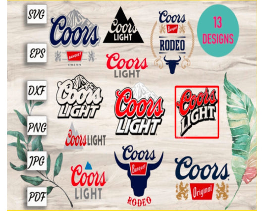 Bundle Coors Light Svg, Beer Brand Logo Svg, Coors Light Logo Svg