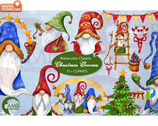 Christmas Gnomes Bundle, Christmas Svg, Christmas Gnome Svg