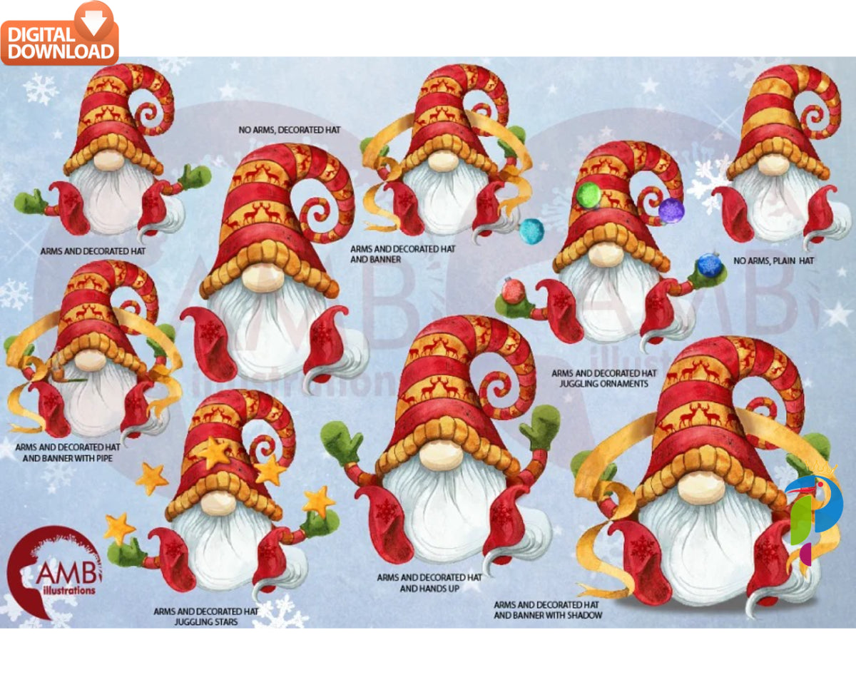 Christmas Gnomes Bundle, Christmas Svg, Christmas Gnome Svg