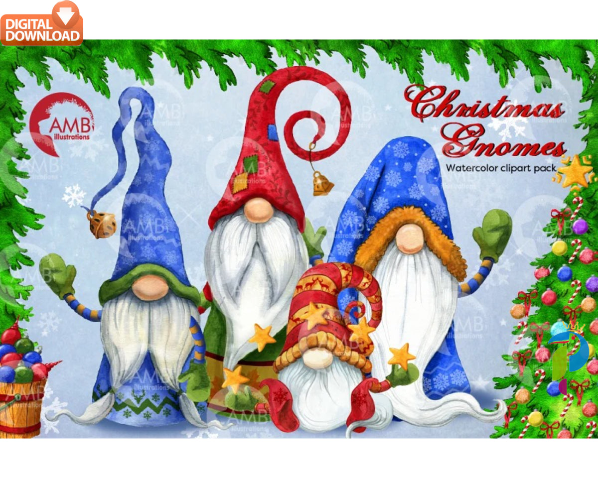 Christmas Gnomes Bundle, Christmas Svg, Christmas Gnome Svg