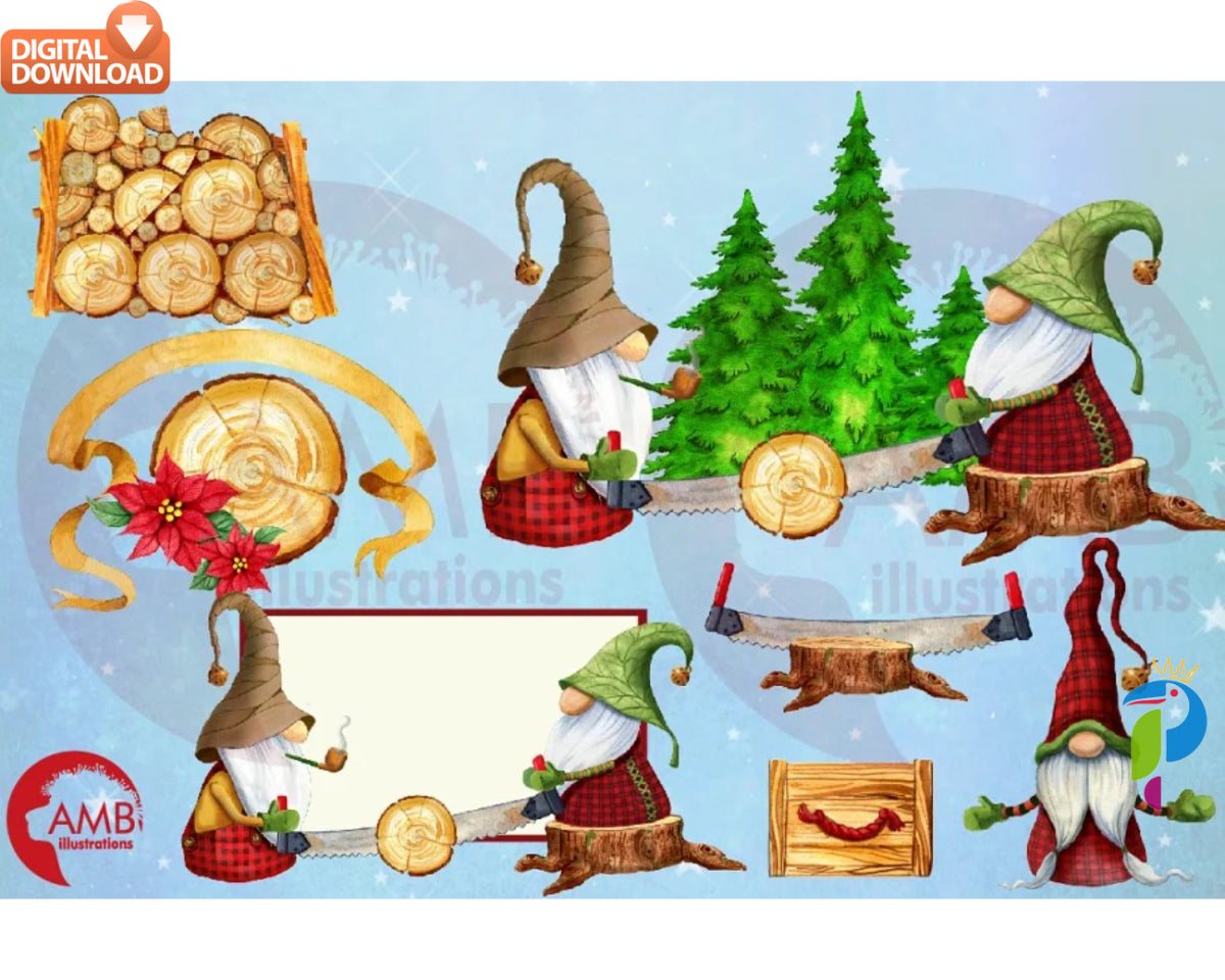 Christmas Gnomes Bundle, Christmas Svg, Christmas Gnome Svg