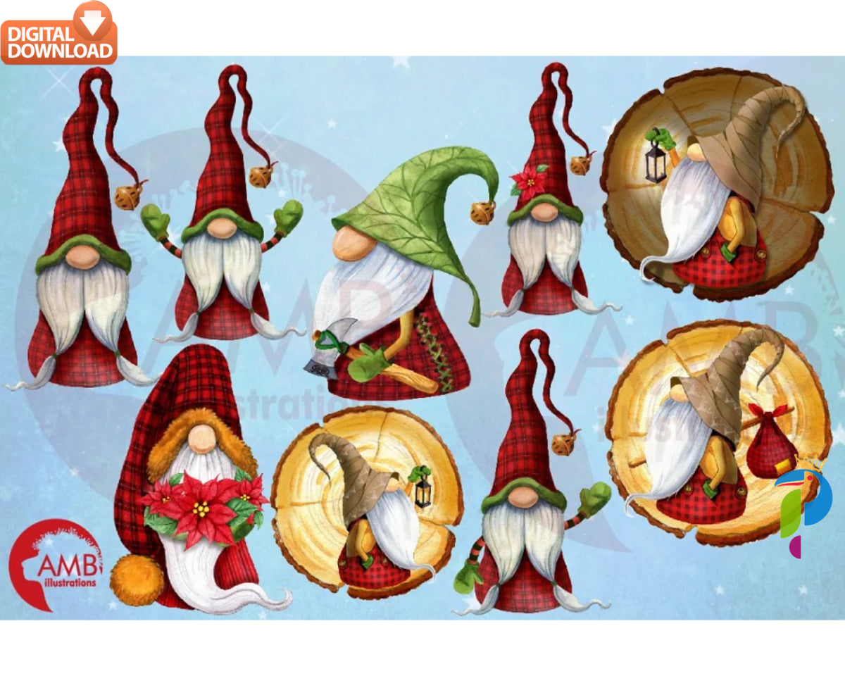 Christmas Gnomes Bundle, Christmas Svg, Christmas Gnome Svg