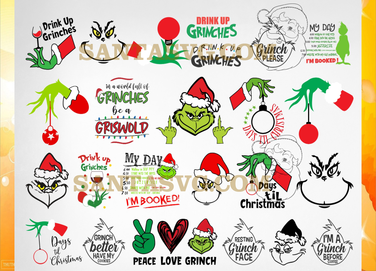 Grinch Bundle Svg, Christmas Svg Bundle, Grinch Svg, Xmas Svg