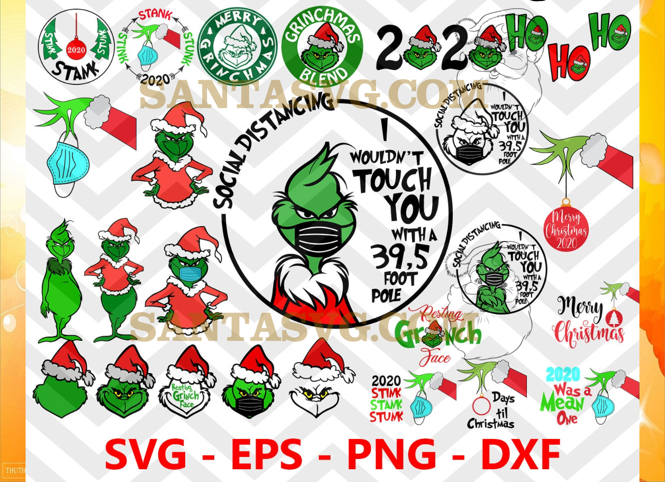 Grinch Bundle Svg, Merry Grinchmas, Grinch Cutting Image, Christmas