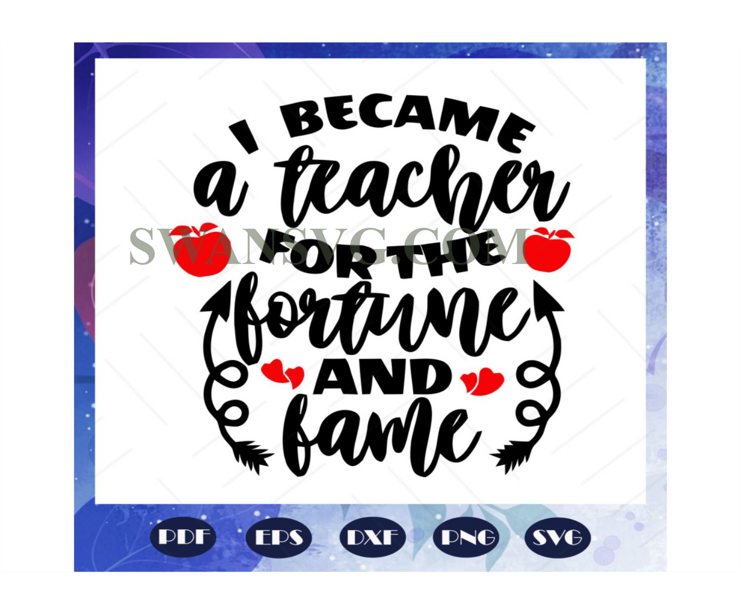 I became a teacher svg, teacher day svg, teacher svg, teacher