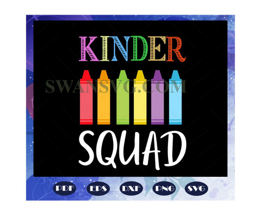 Kinder squad, kindergarten, back to school, first day of school