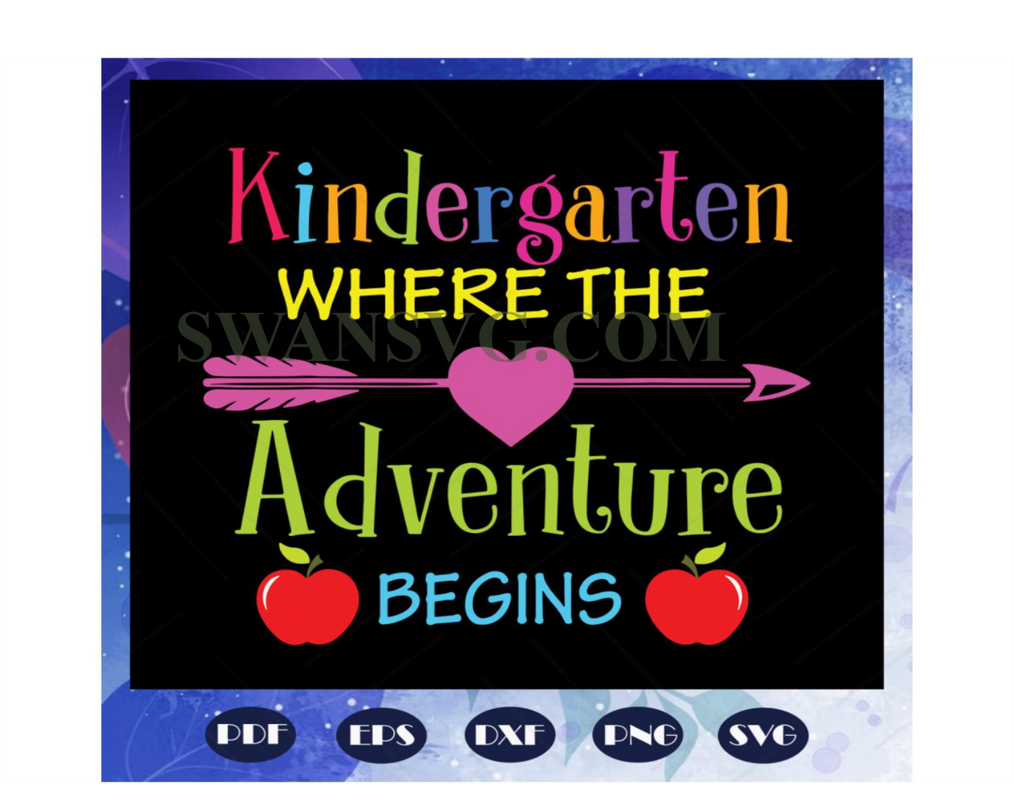 Kindergarten Where The Adventure Begins svg, kindergarten svg