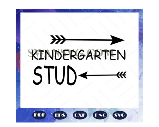 Kindergarten stud, kindergarten svg, kindergarten party