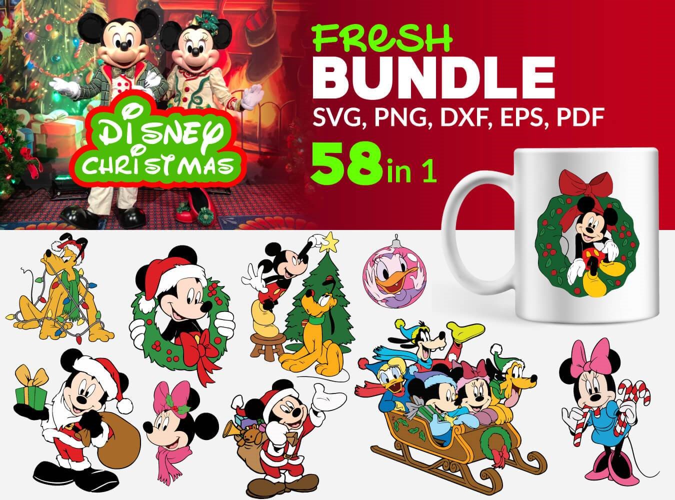 Christmas Disney Svg, Christmas Svg, Mickey Svg, Disney Svg – SwanSvg