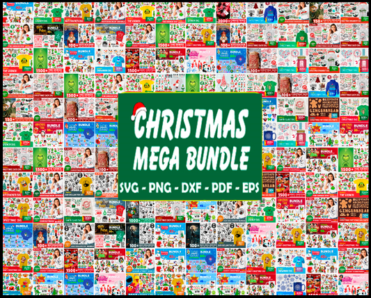 All Disney Christmas Mega Bundle, Mickey Svg, Princess Christmas Svg