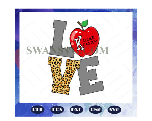 Love kindergarten, kindergarten,kindergarten svg, kindergarten grad