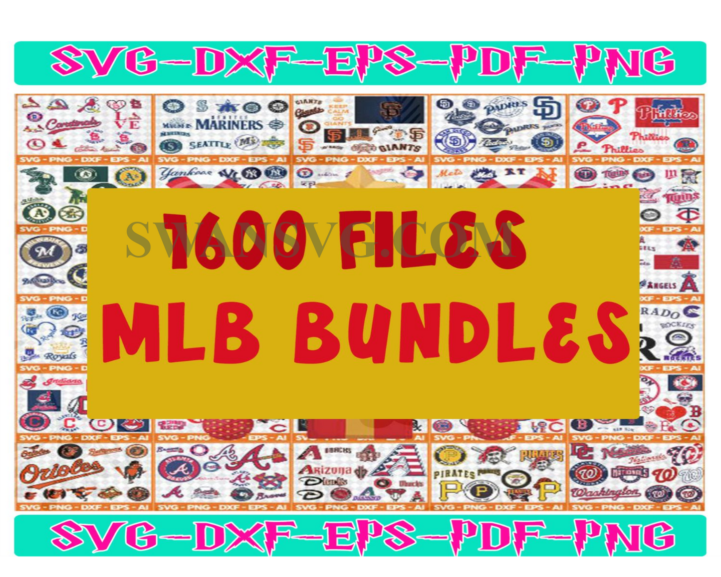 1600 file MLB Bundle Svg, MLB Svg, Basketball Svg, Sport Svg