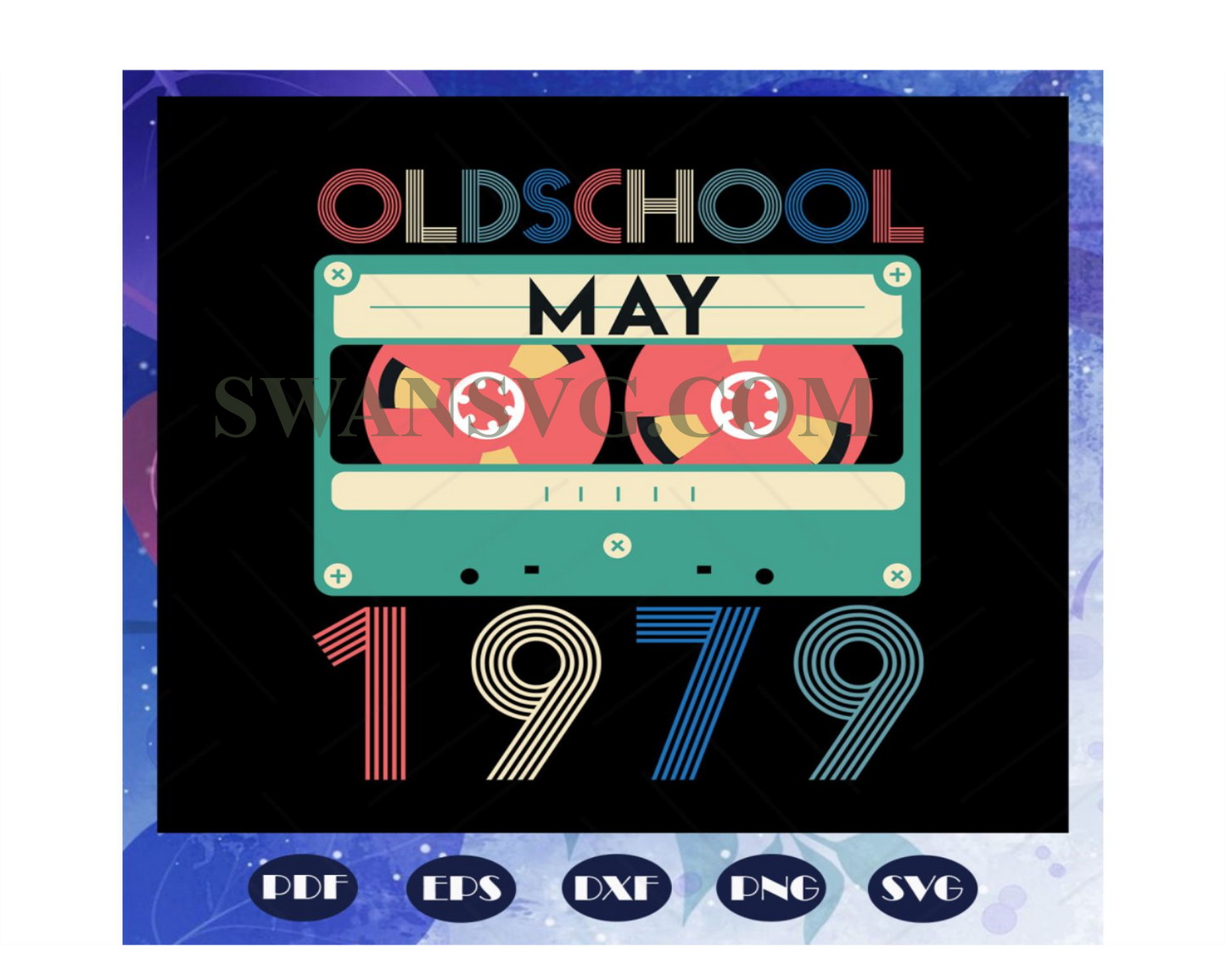 Old School May Custom Year Svg, Birthday Gift, Born In May Svg