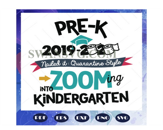 Pre K 2019 2020 zooming into kindergarten svg, 2019 2020 svg