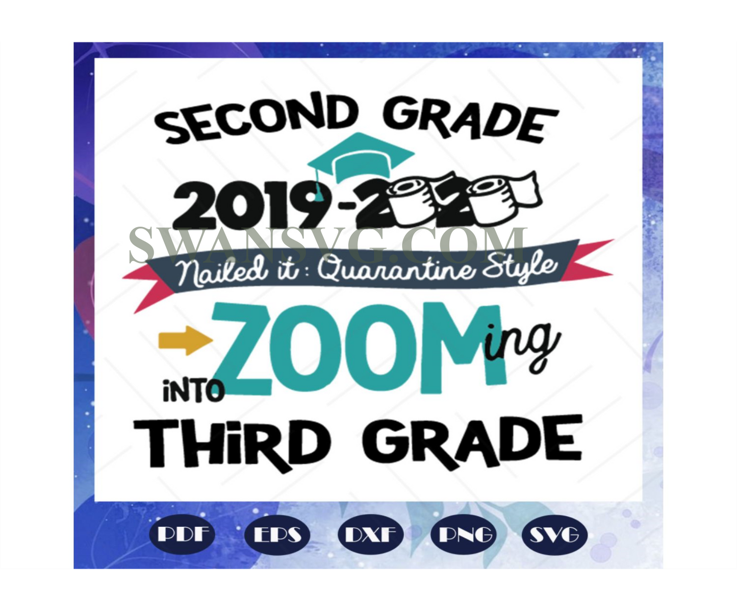 Second grade 2019 2020 zooming into third grade svg