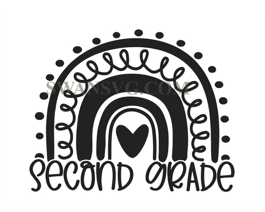 Second grade svg,svg,2nd grade svg, back to school svg