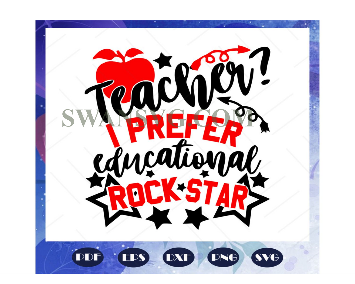 Teacher rock star svg, teacher day svg, teacher svg, teacher gift