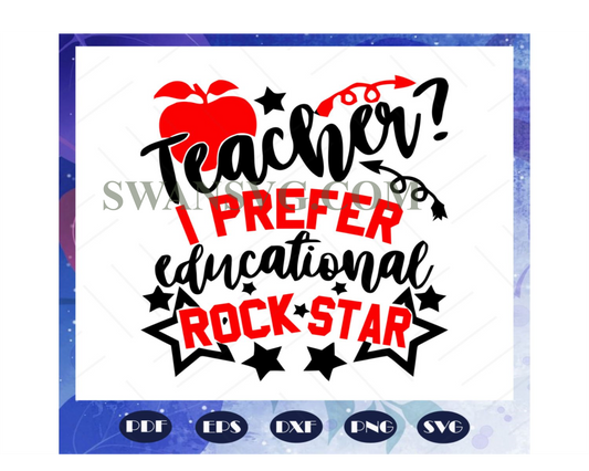 Teacher rock star svg, teacher day svg, teacher svg, teacher gift