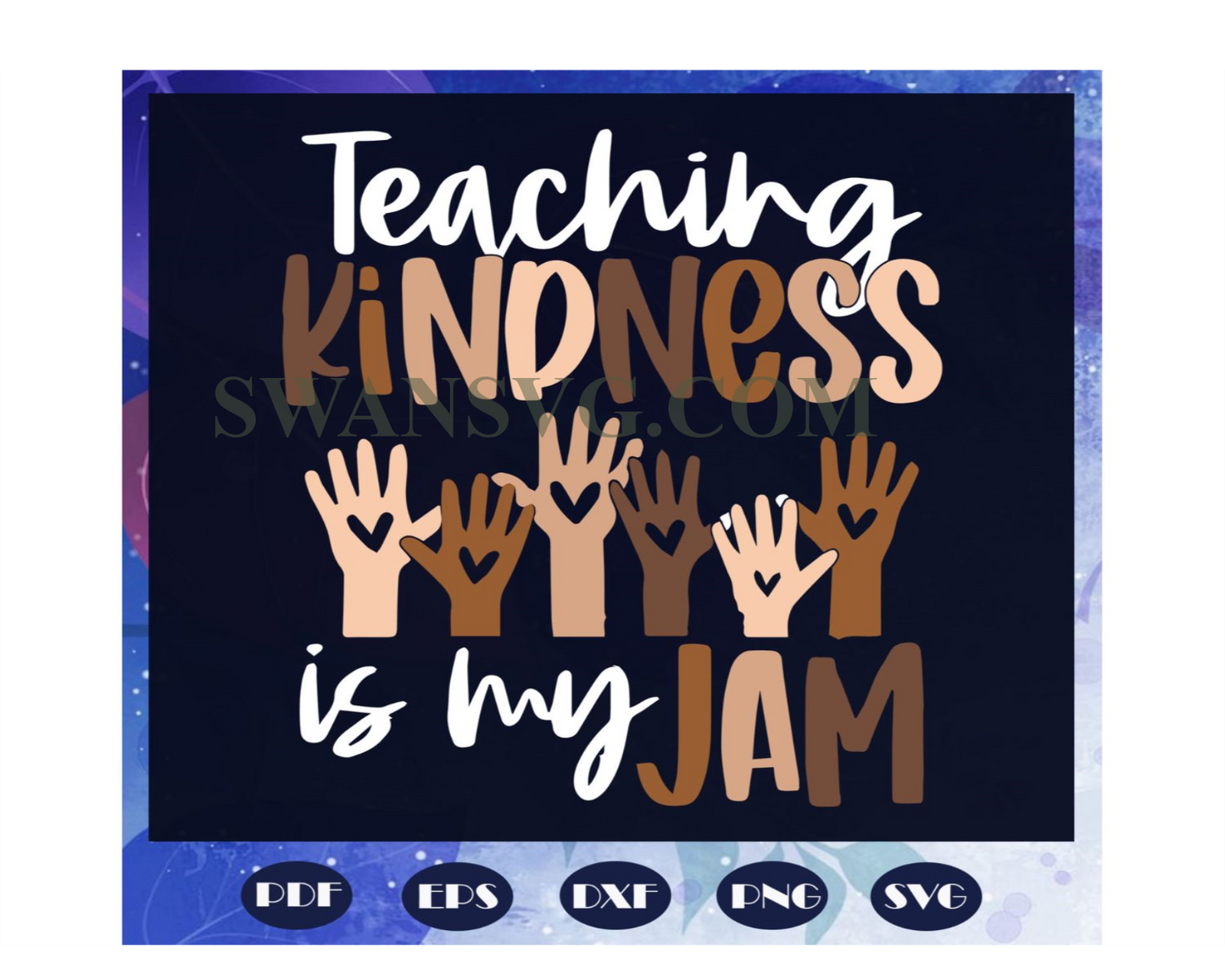 Teaching Kindness Is My Jam, 100th Days svg, back to school svg