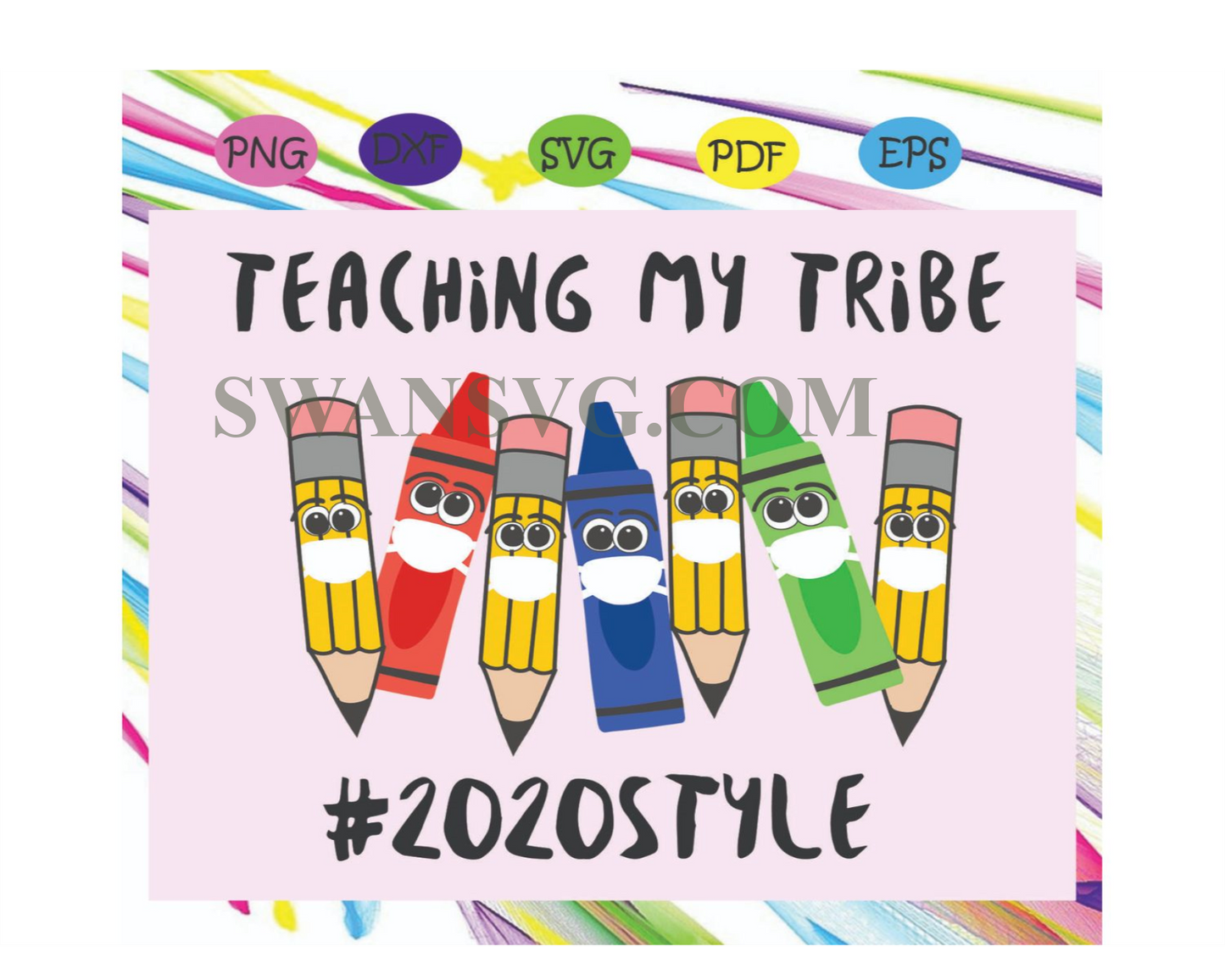 Teaching My Tribe, 100th Days svg, Back to school svg