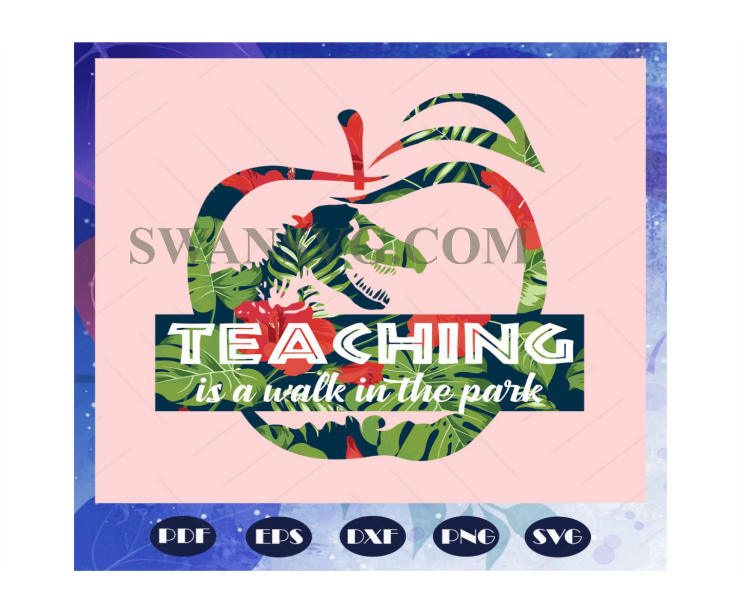 Teaching is a walk in the park, park svg, park gift, teacher shirt