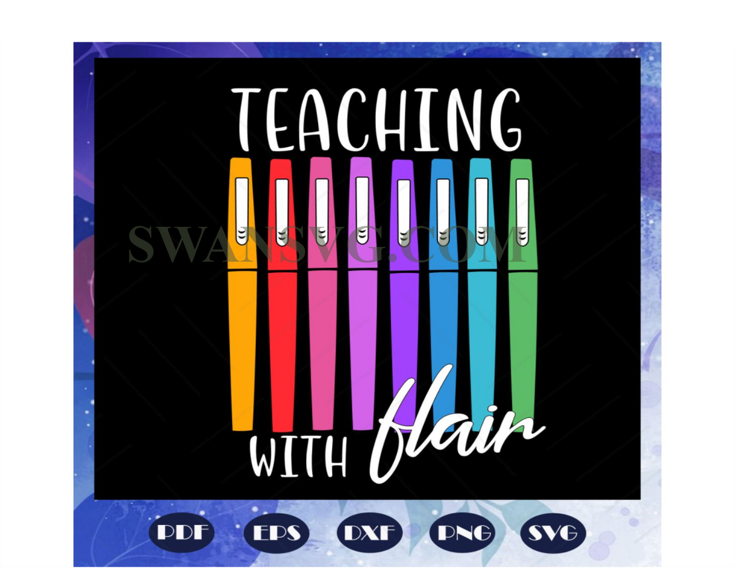 Teaching with hair svg, teacher day svg, teacher svg, teacher gift