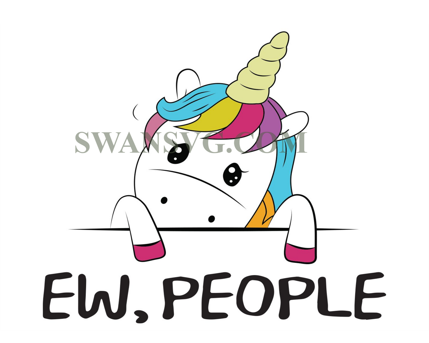 Unicorn Ew People, Trending Svg, Unicorn Svg, Unicorn Gift