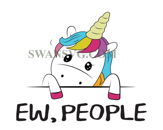 Unicorn Ew People, Trending Svg, Unicorn Svg, Unicorn Gift