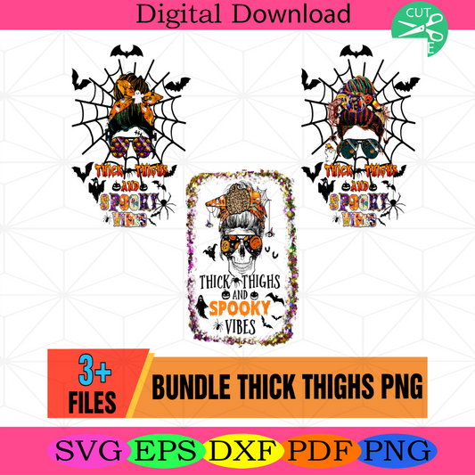 Thick Thighs Png Bundle, Spooky Season Vibes Png, Witchy Mama Png,