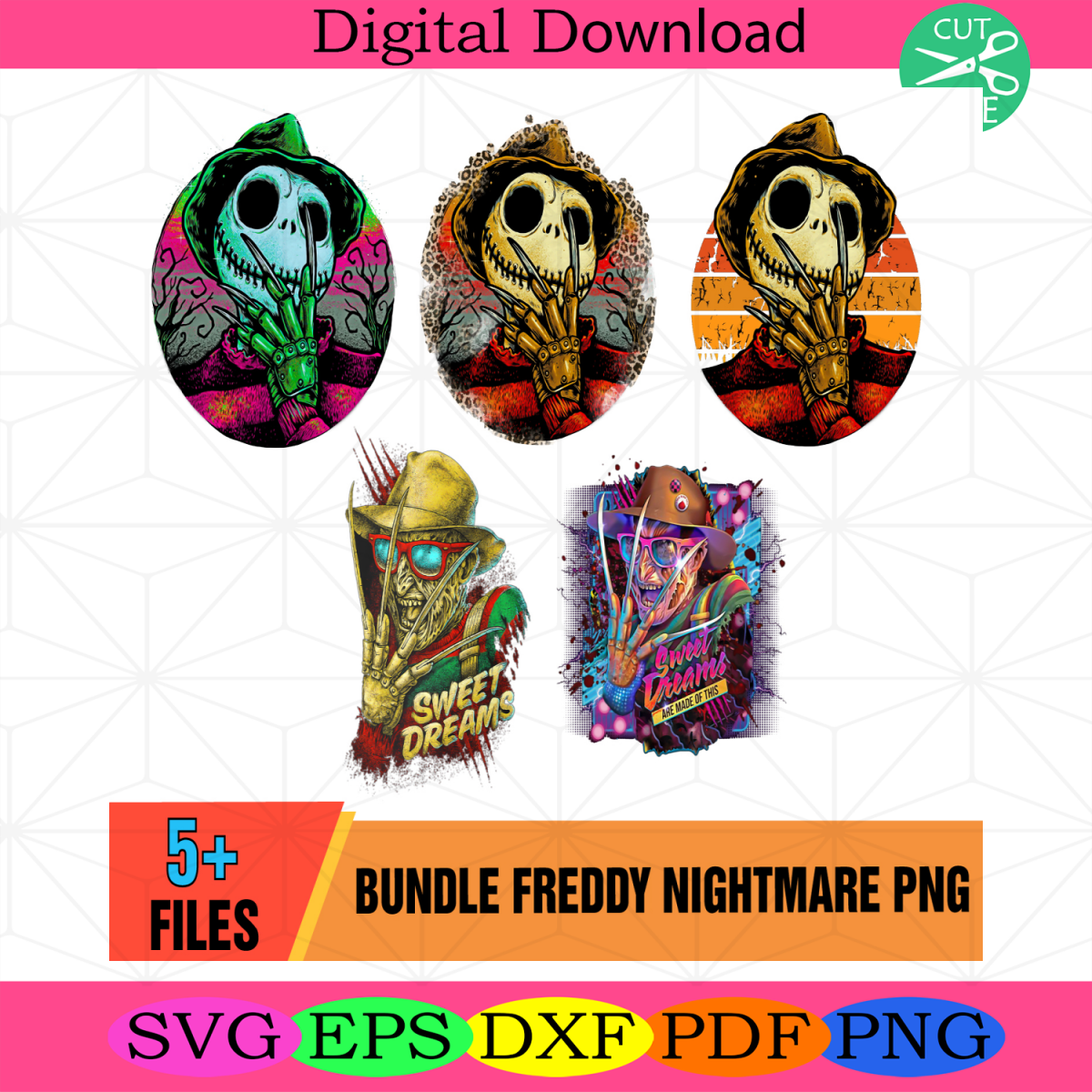 Freddy Nightmare Png Bundle, Nightmare On Elm Street Png, Freddy