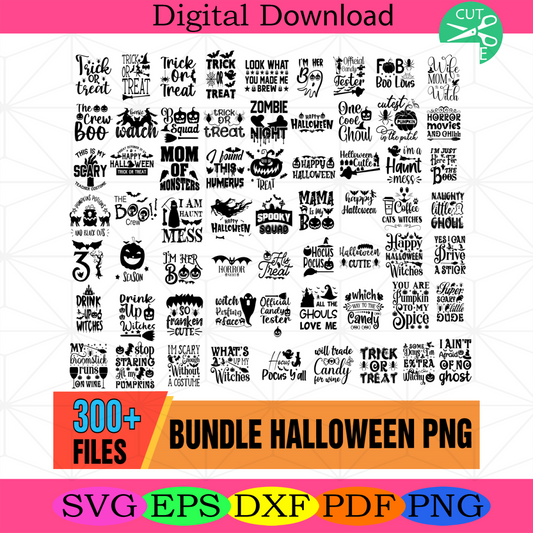 Halloween Quotes Png Bundle, Hocus Pocus Png, Witch Quotes Png