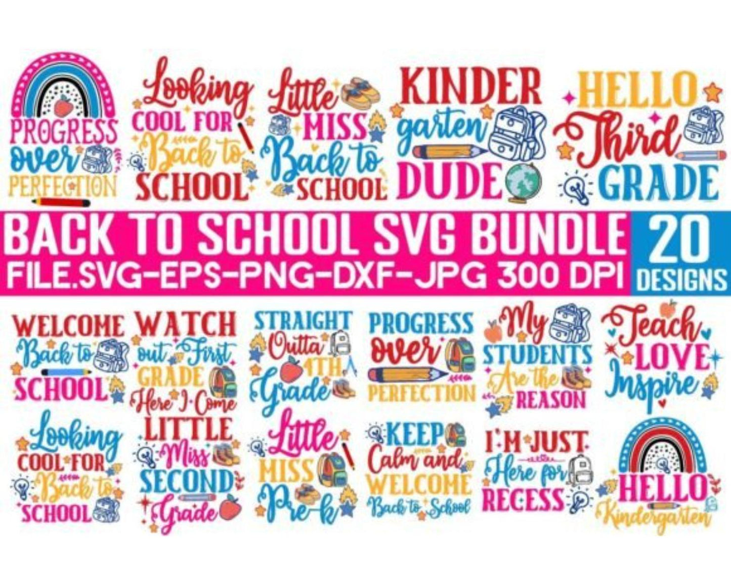 Back to School SVG Bundle,Teacher Bundle