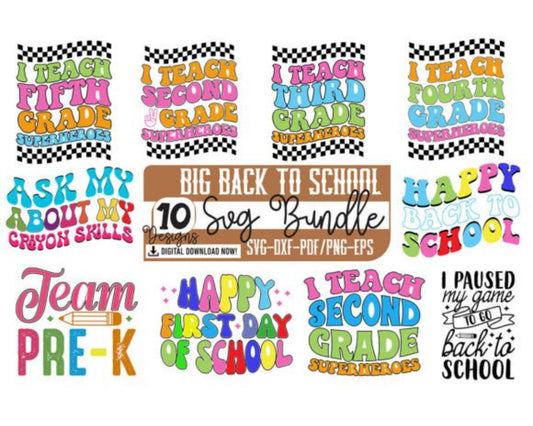 Big Back to School svg bundle