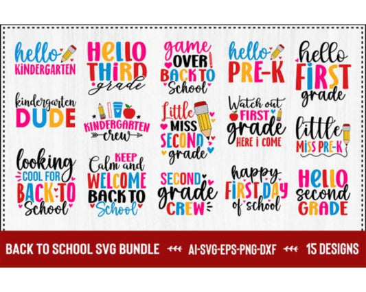 Back to School SVG Bundle