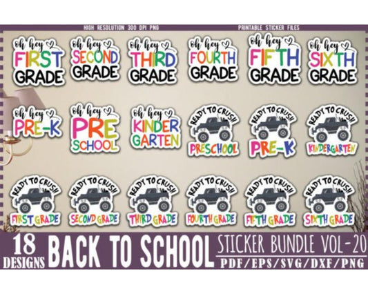 Back to School Sticker Bundle