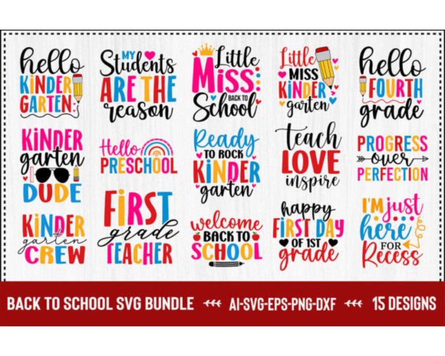 Back to School SVG Bundle