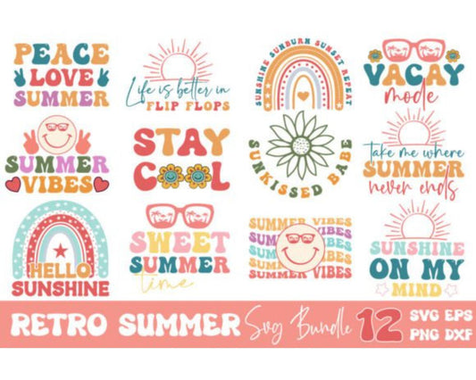 Retro Summer SVG Bundle