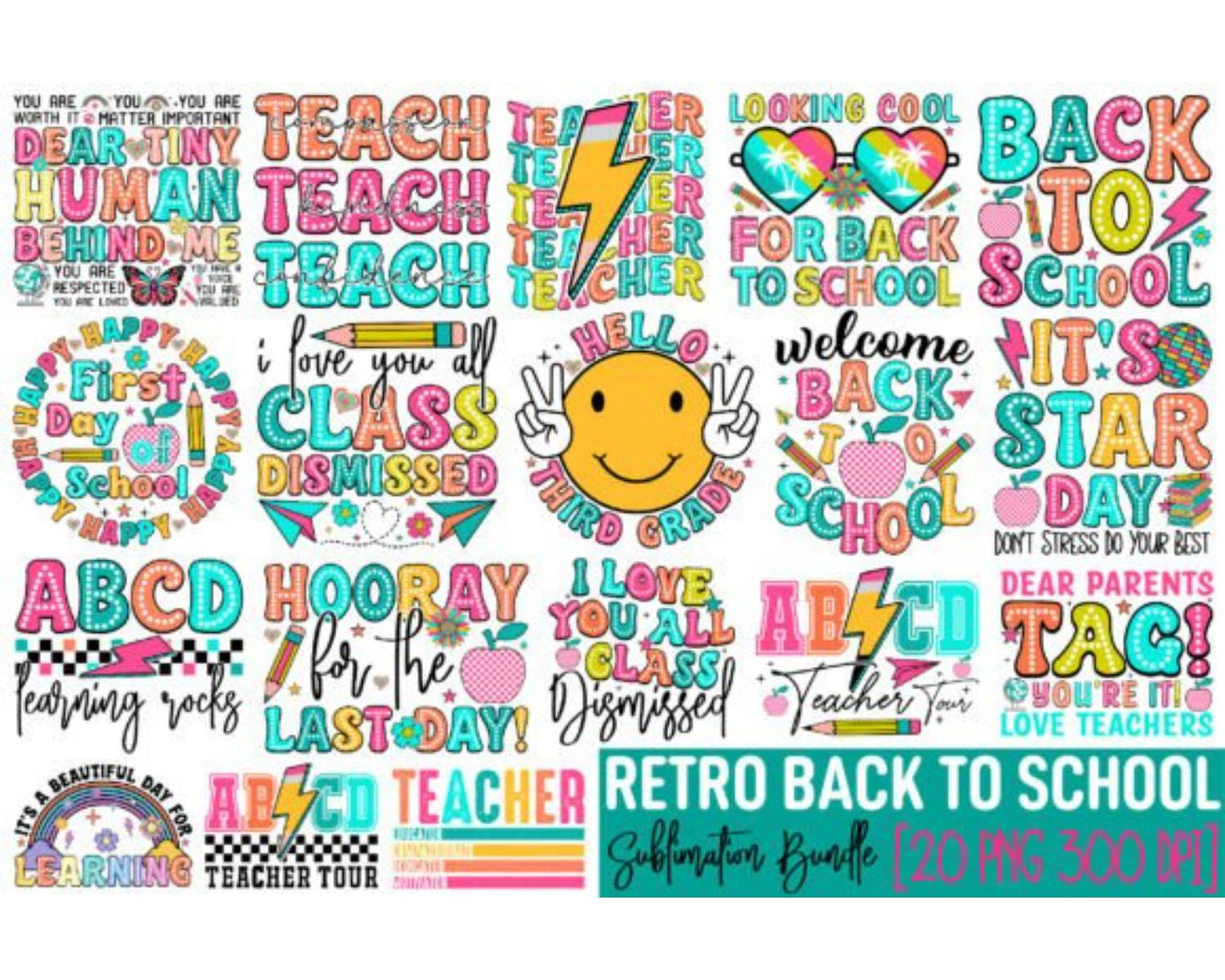 Back to School Sublimation Bundle