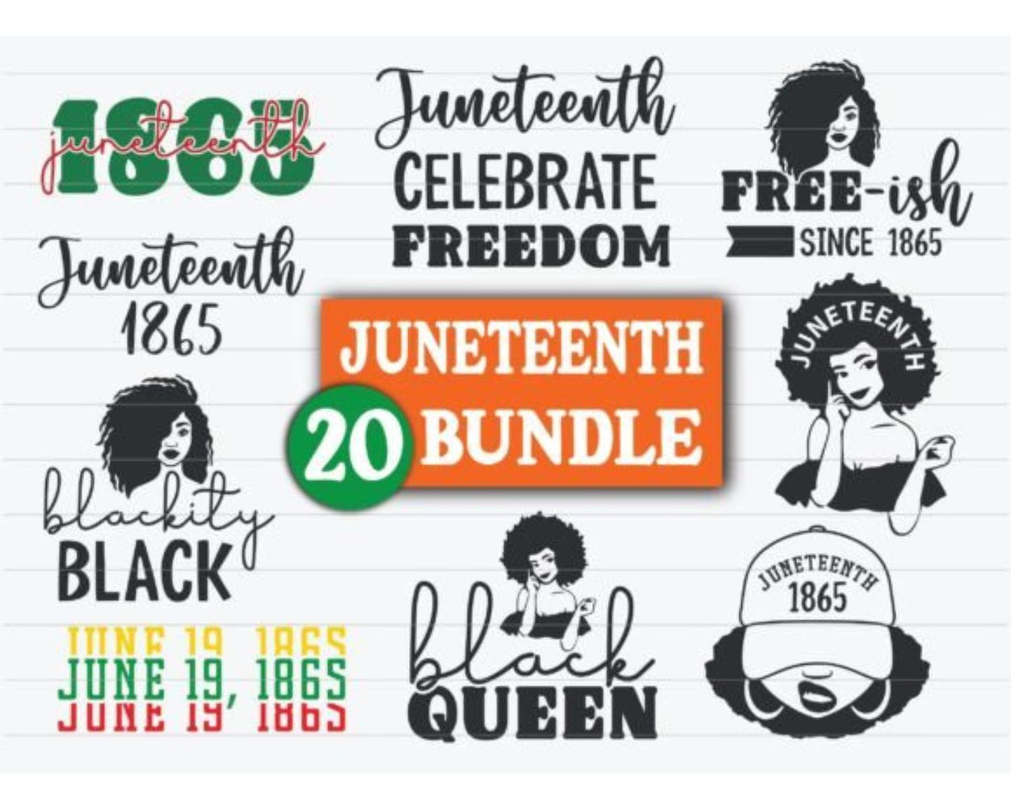 Juneteenth SVG Bundle, SVG Cut Files