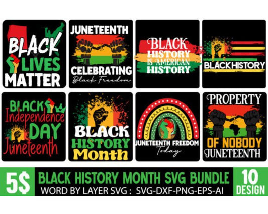 Black History Month SVG Bundle