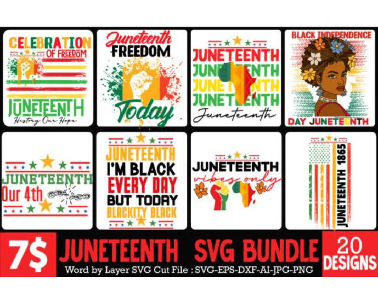 Juneteenth SVG Bundle,Juneteenth SVG