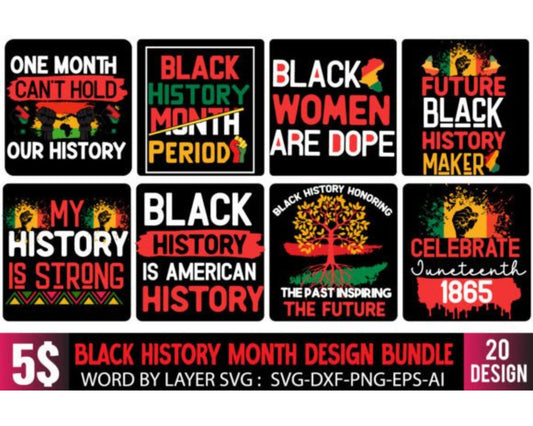 Black History Month SVG Mega Bundle