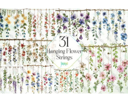 Hanging Flower Strings Sublimation