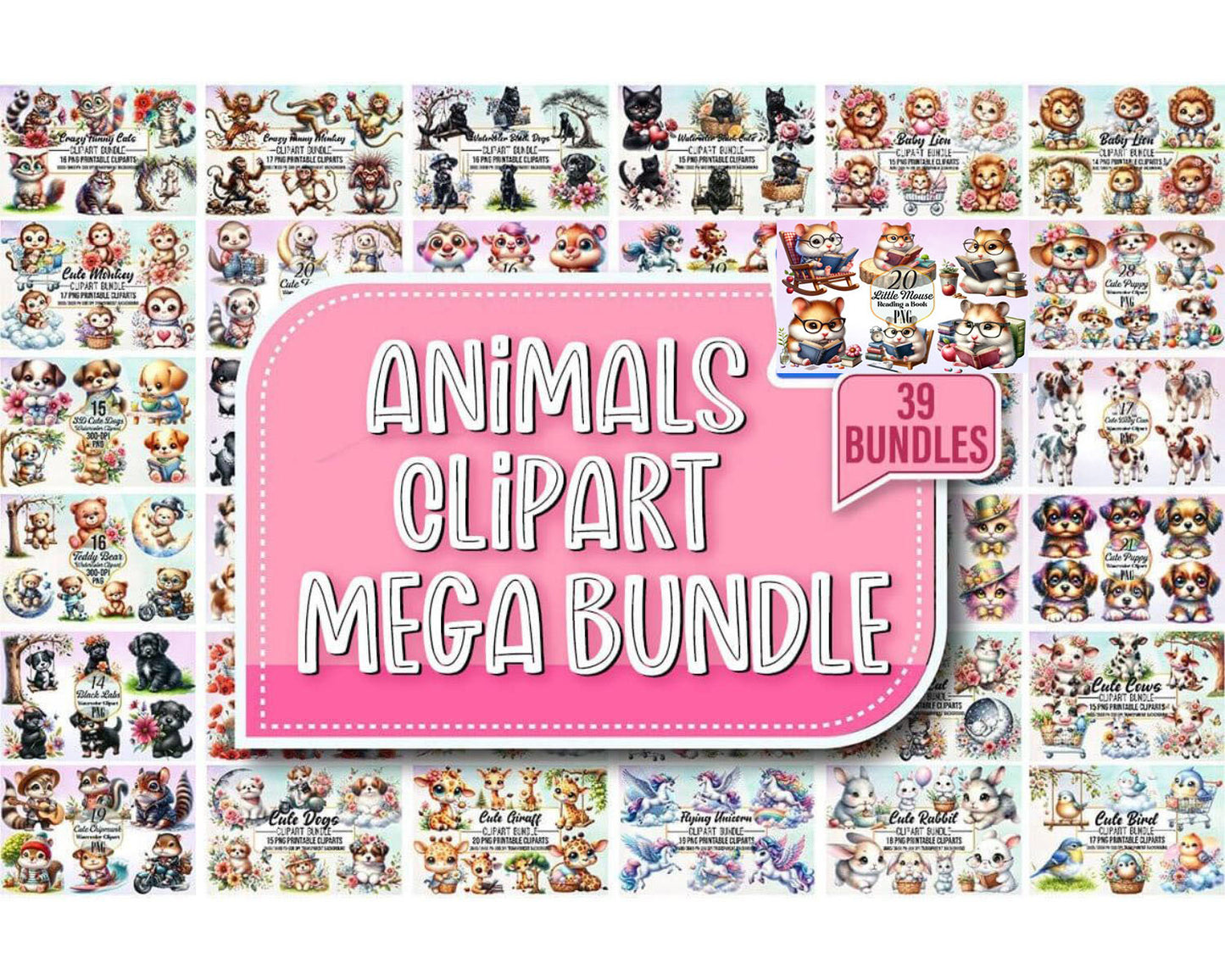 Animals Clipart Mega Bundle