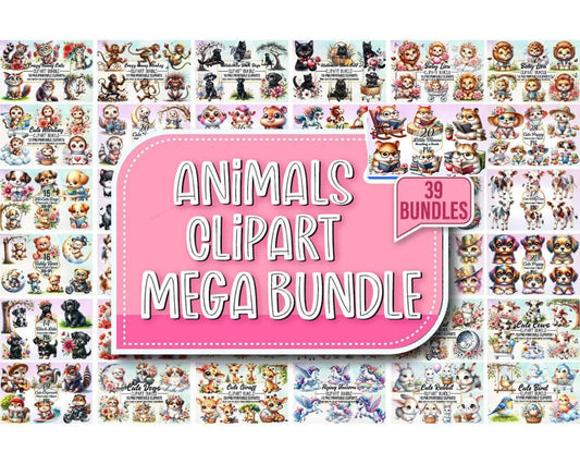 Animals Clipart Mega Bundle