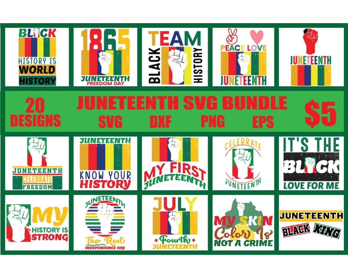 Juneteenth SVG Bundle